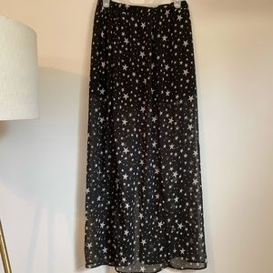 Starry Night Maxi Skirt with Slit! 😍